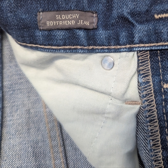 Point Sur Slouchy Boyfriend Jean Women's 27 Medium Wash Baggy Denim Distressed - Picture 6 of 9